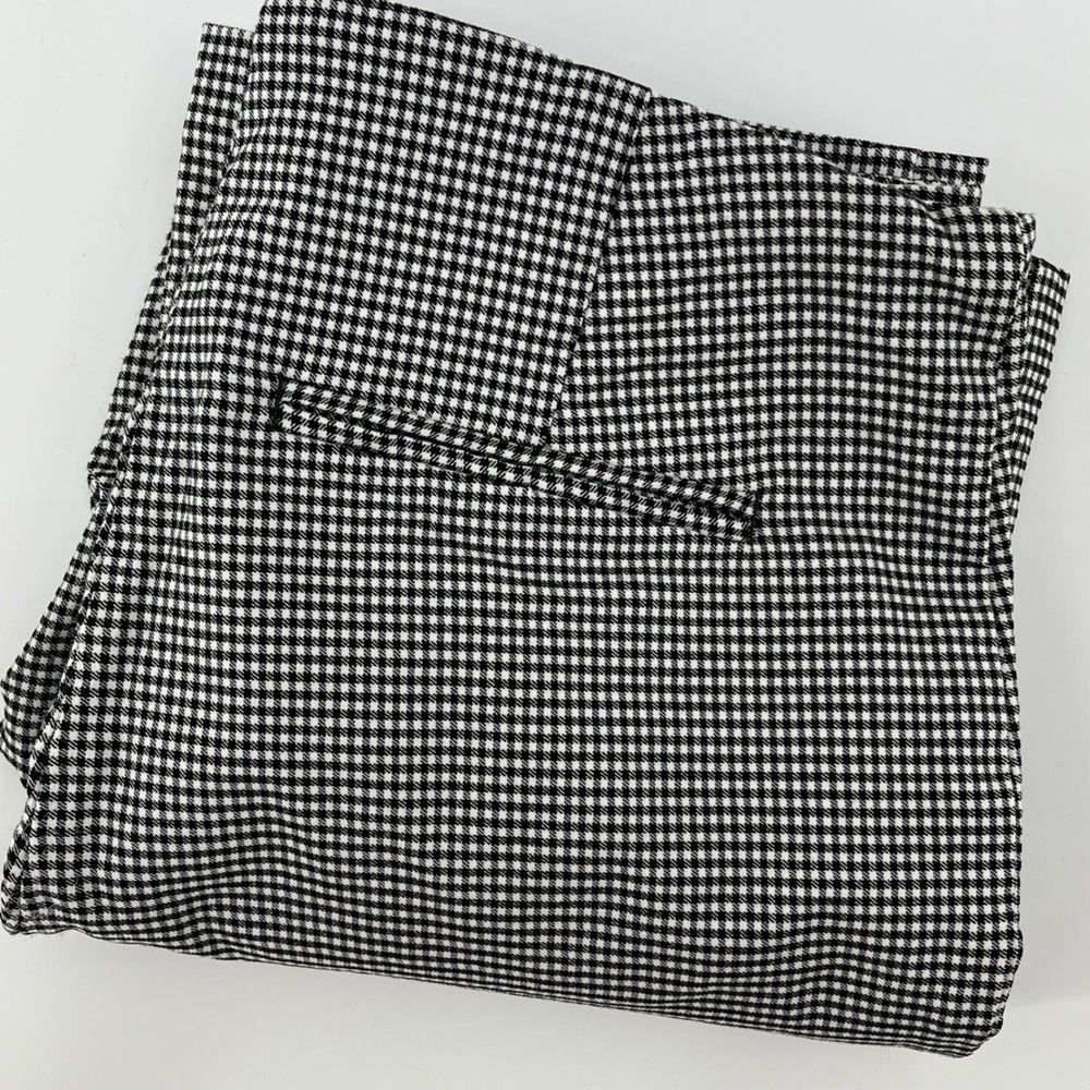 Rachel Zoe Womens Black White Check Houndstooth Flare Dress Pants Size 2
